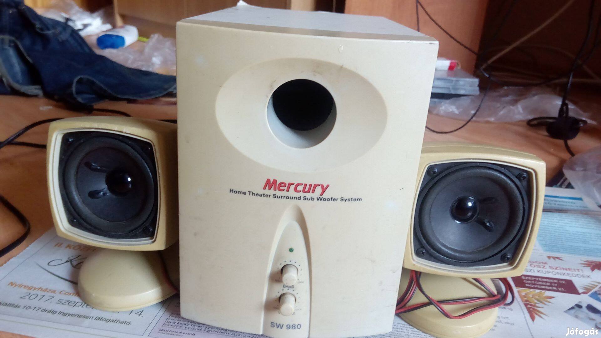 Mercury SW 980 2.1 eladó Nyíregyházán, mélynyomója nem működik
