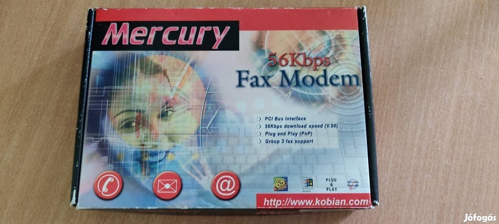 Mercury fax modem 56kbps hálózati kártya