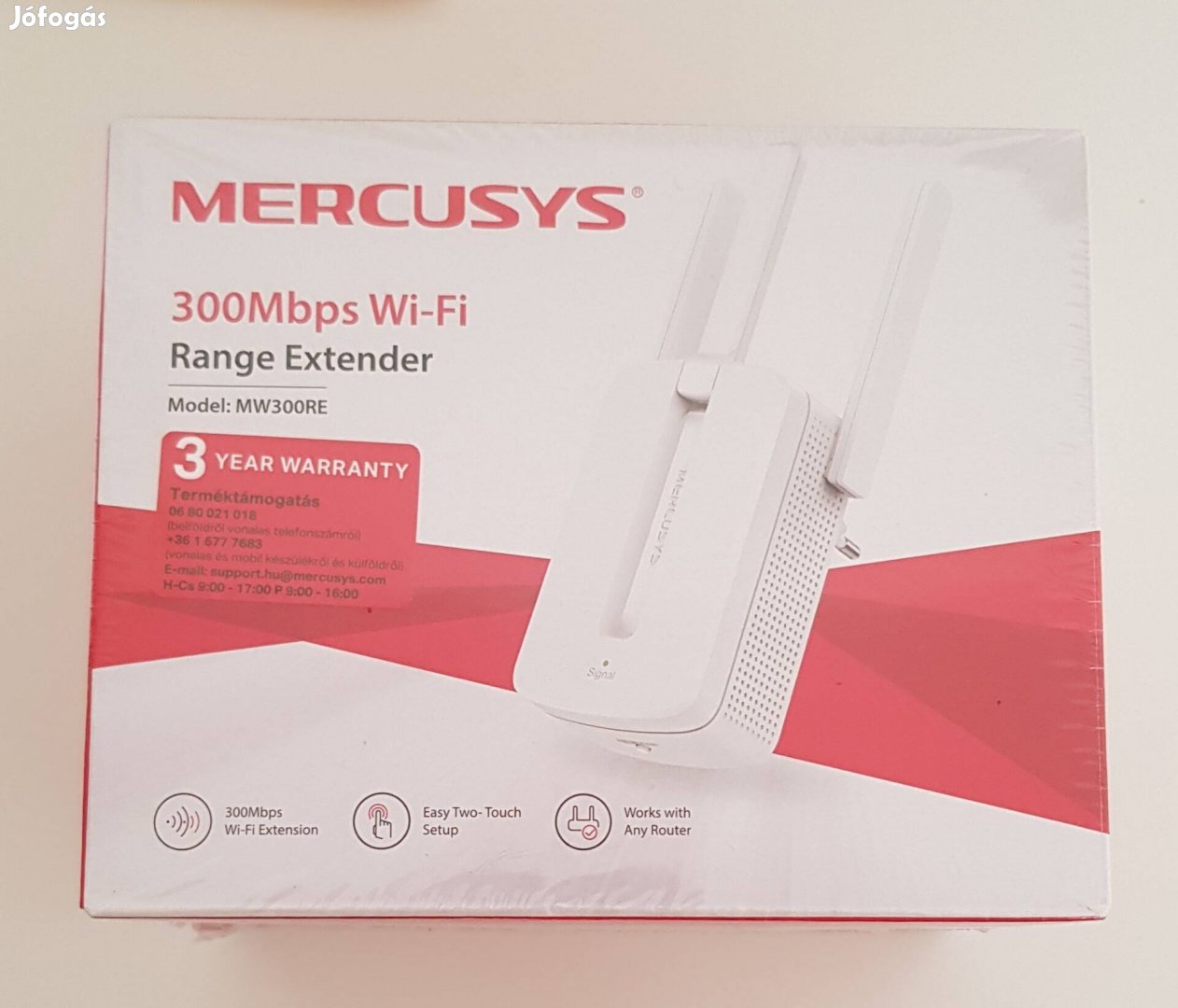 Mercusys 300 mbps Wi-Fi jelerősitő.