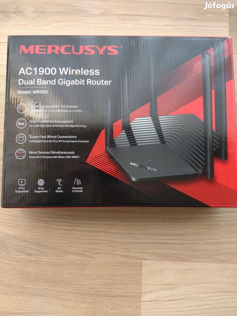 Mercusys AC1900 Dual-Band Vezeték nélküli Gigabit Router eladó