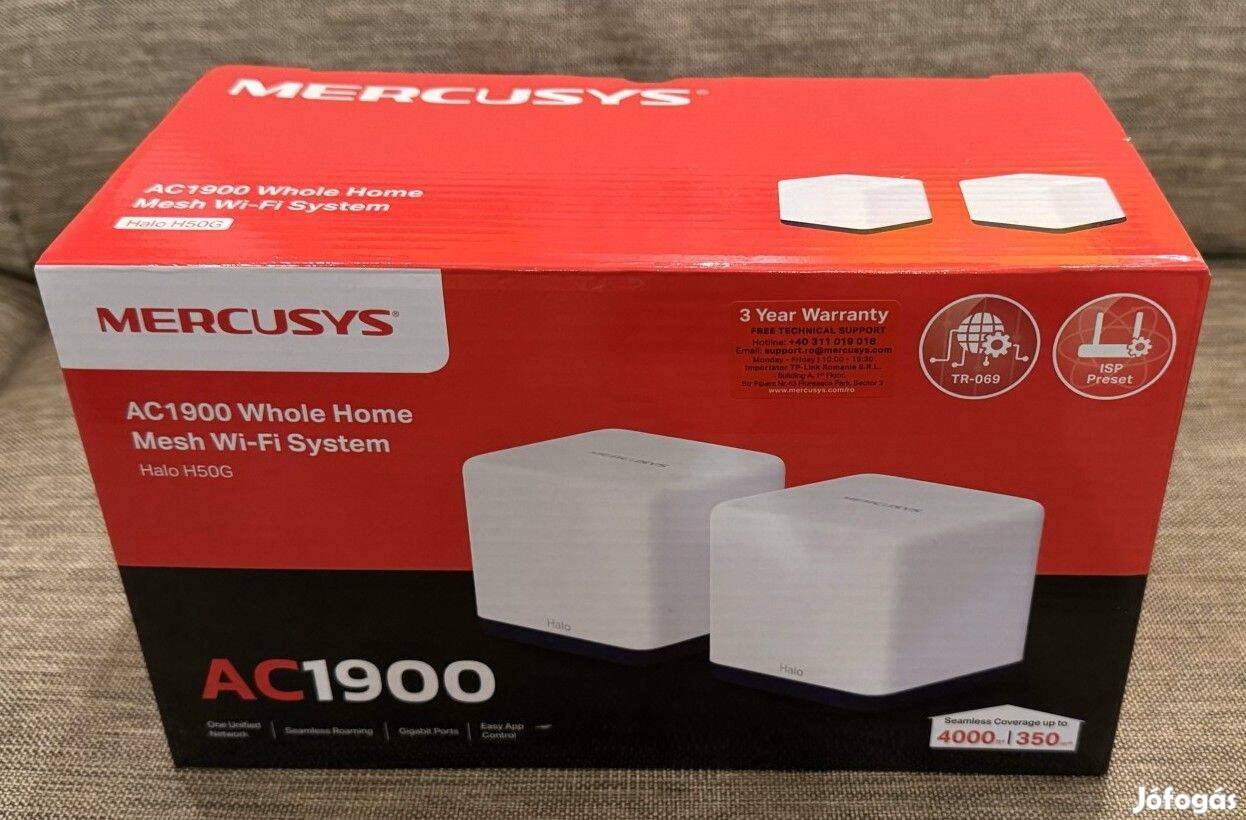 Mercusys AC1900 Mesh Wi-Fi Router 2 db Halo H50G