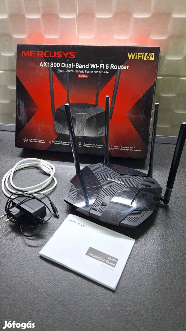 Mercusys MR70X AX 1800 kétsávos WiFi 6 router