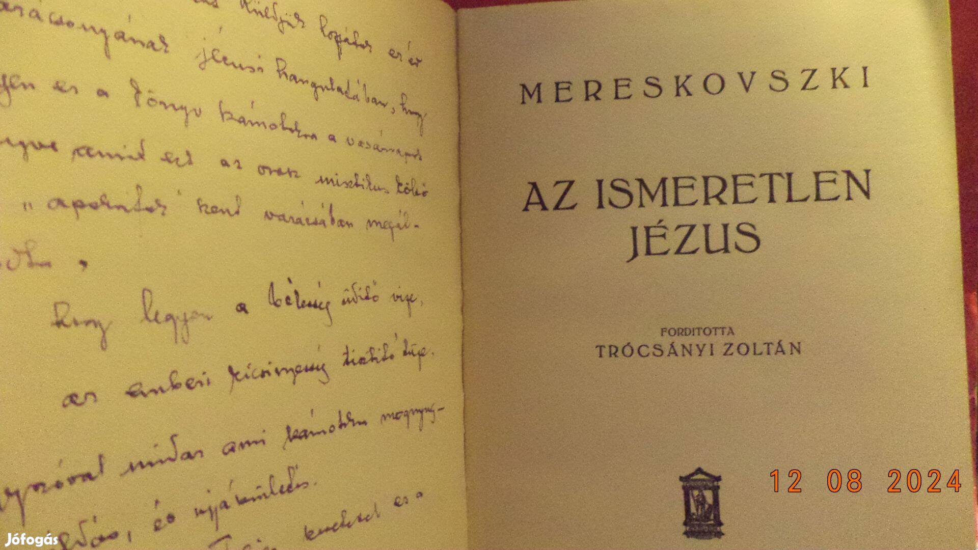 Mereskovszki: Az ismeretlen Jézus