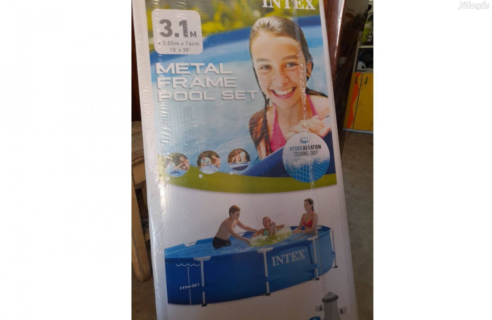 Merevfalú medence, bontatlan csomagolásba, keringető szivattyúval!! !