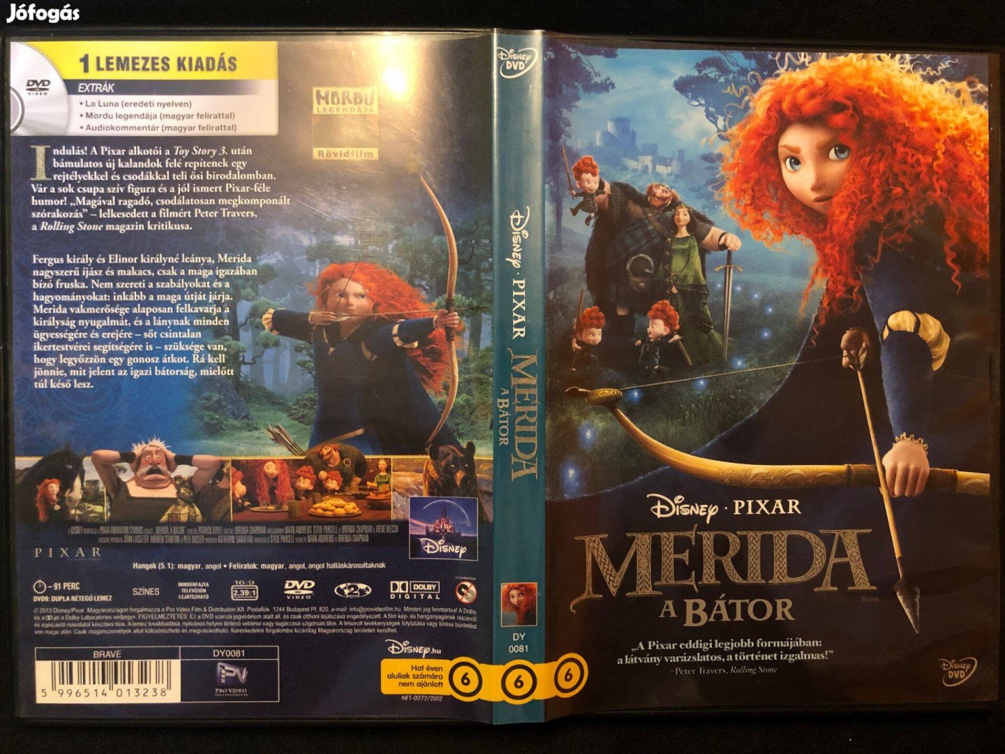 Merida, a bátor (Disney, karcmentes) DVD