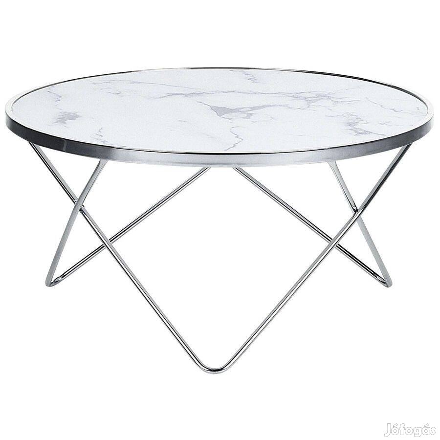 Meridian II dohányzóasztal márványhatású lappal 80 x 80 cm 17129