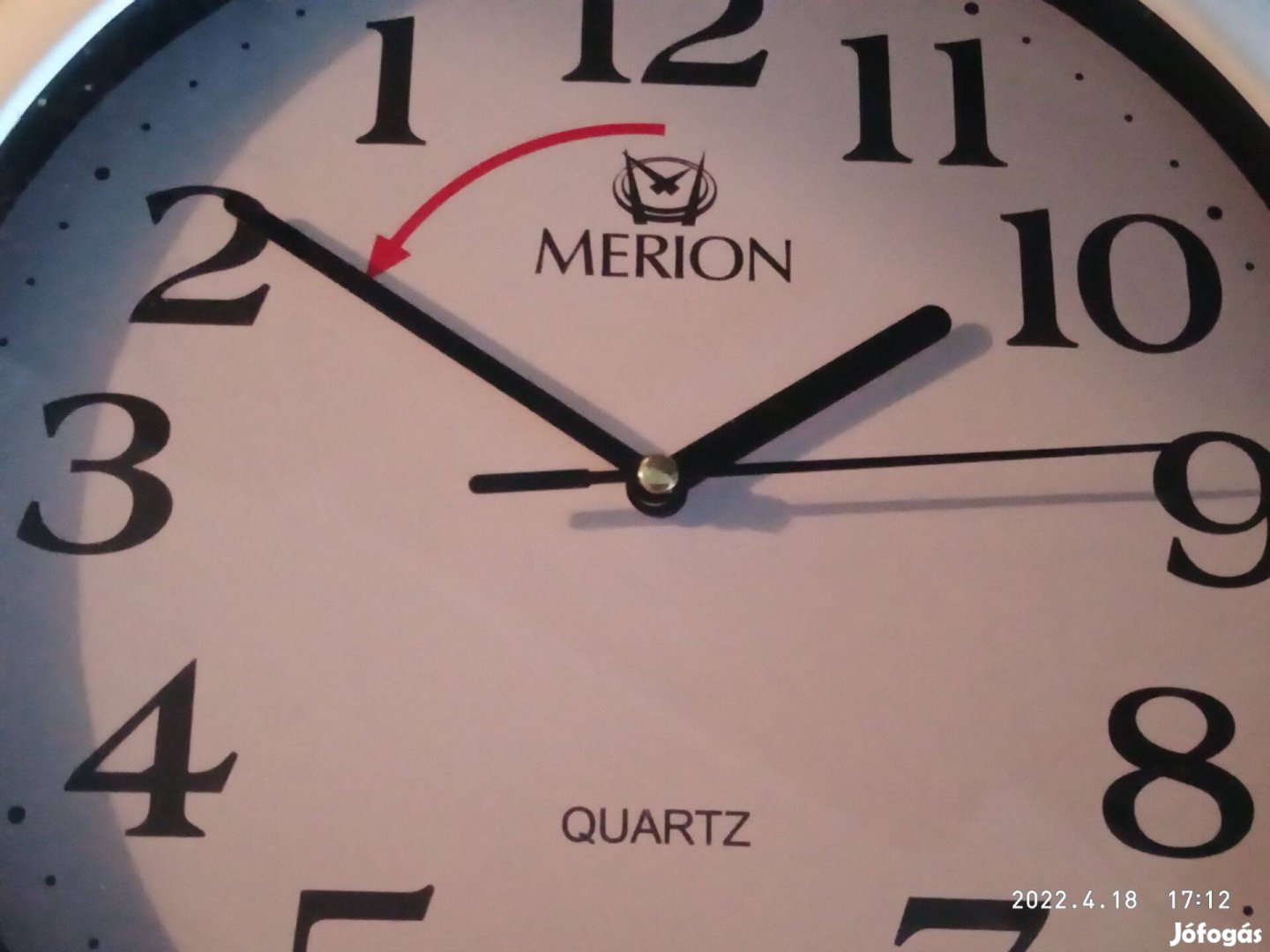 Merion falióra, visszafelé járó Quartz szerkezettel.5000ft óbuda
