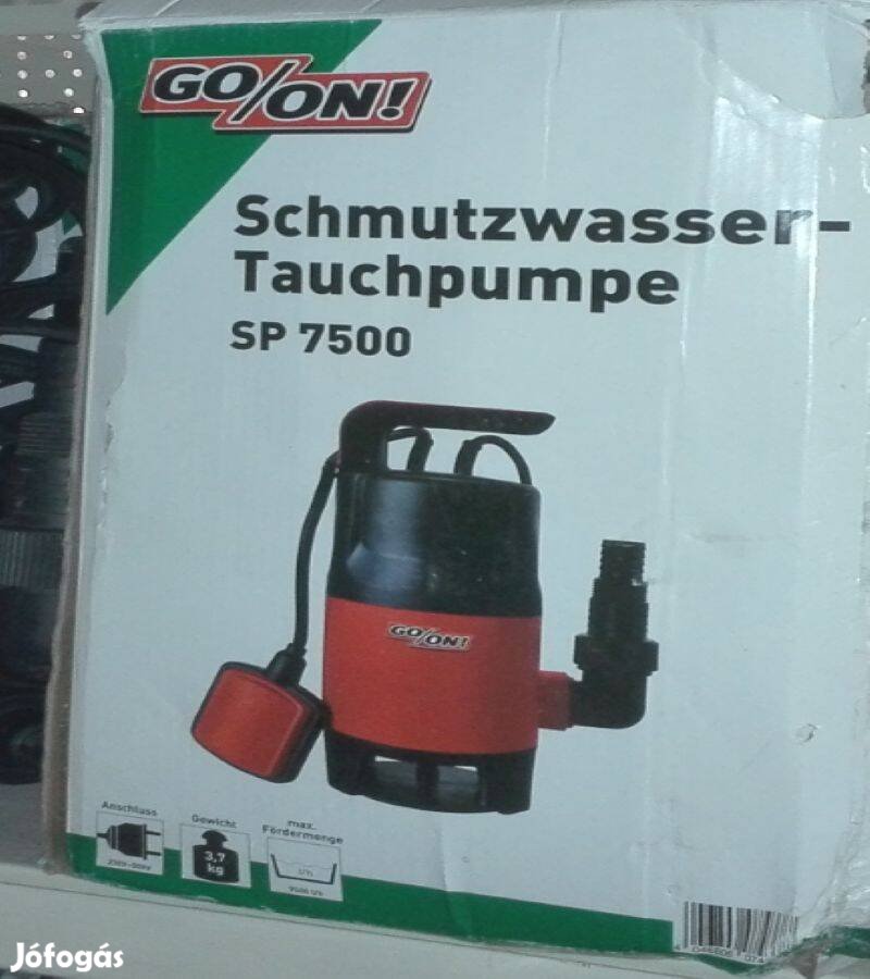 Merülő búvár szivattyú 7500L/óra vízhozammal 400W szennyvízszivattyú