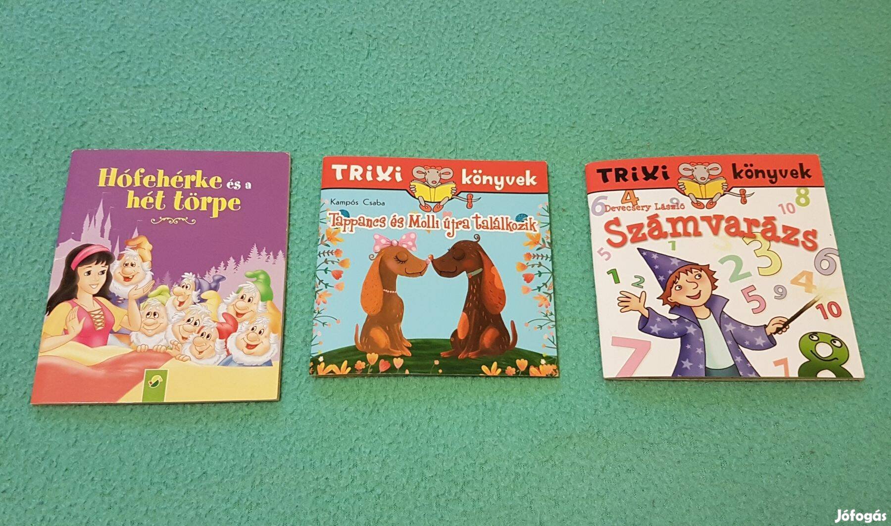 Mese kiskönyvek: Hófehérke és a hét törpe + 2 Trixi mesekönyvek