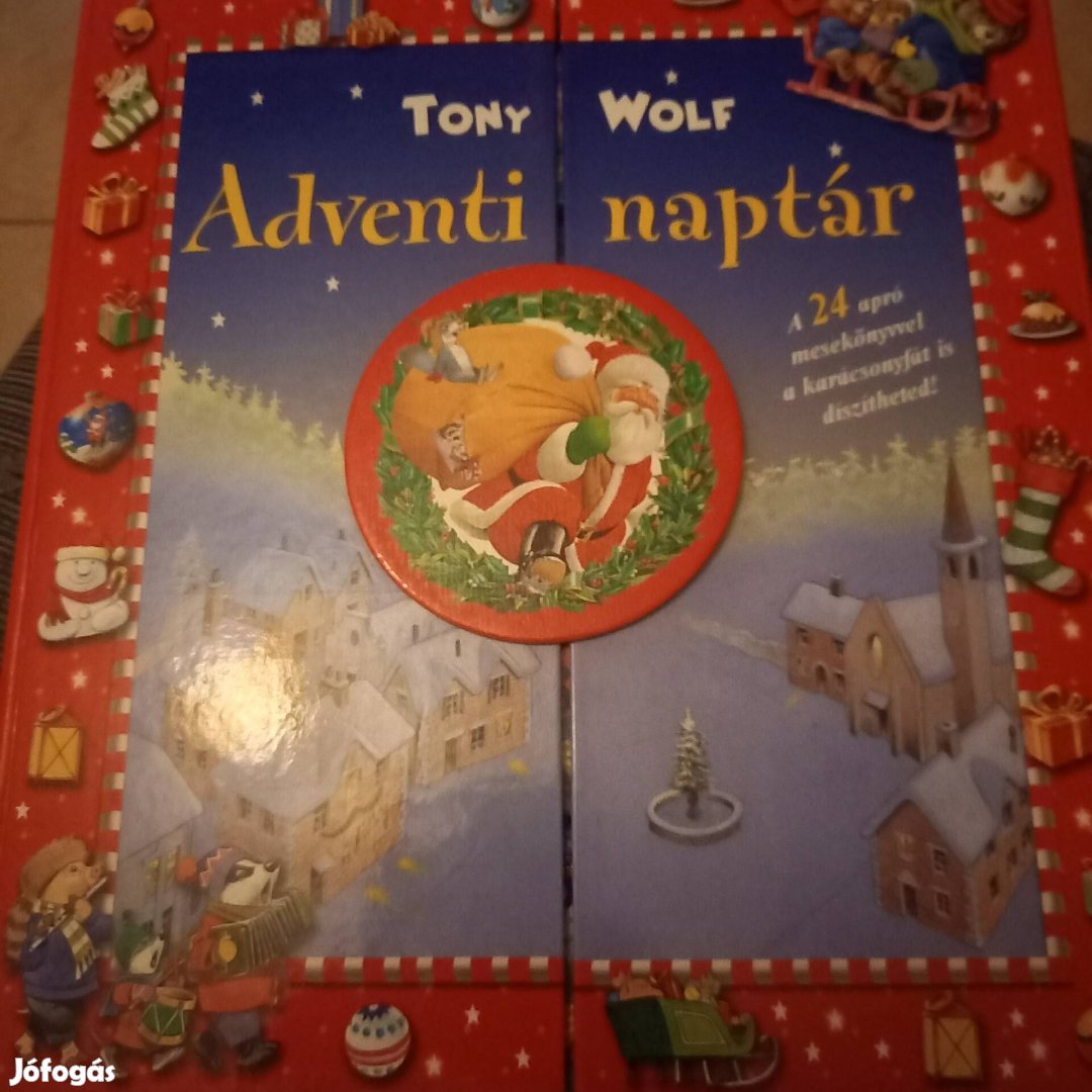 Mese könyv Tony Wolf adventi naptár.