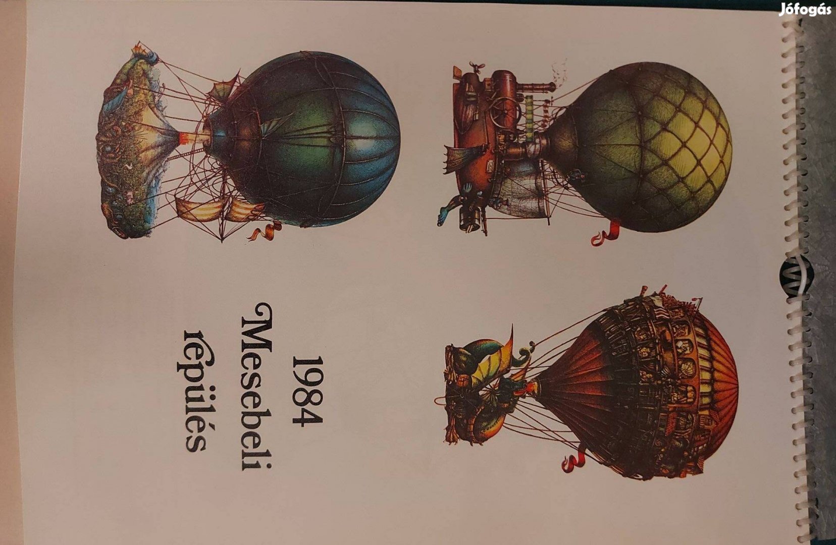 Mesebeli repülés 1984 falinaptár Képzőművészeti Alap