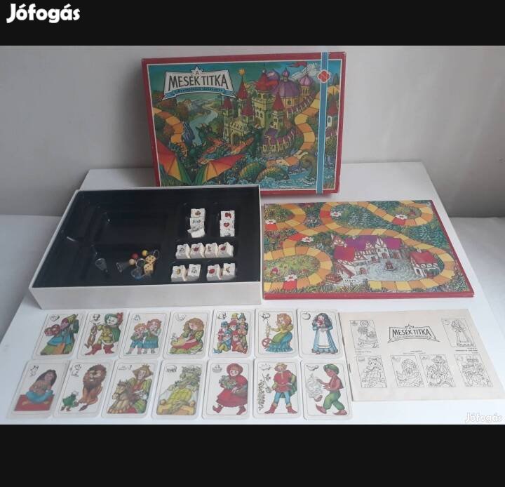 Mesék titka retro társasjáték, novoplast
