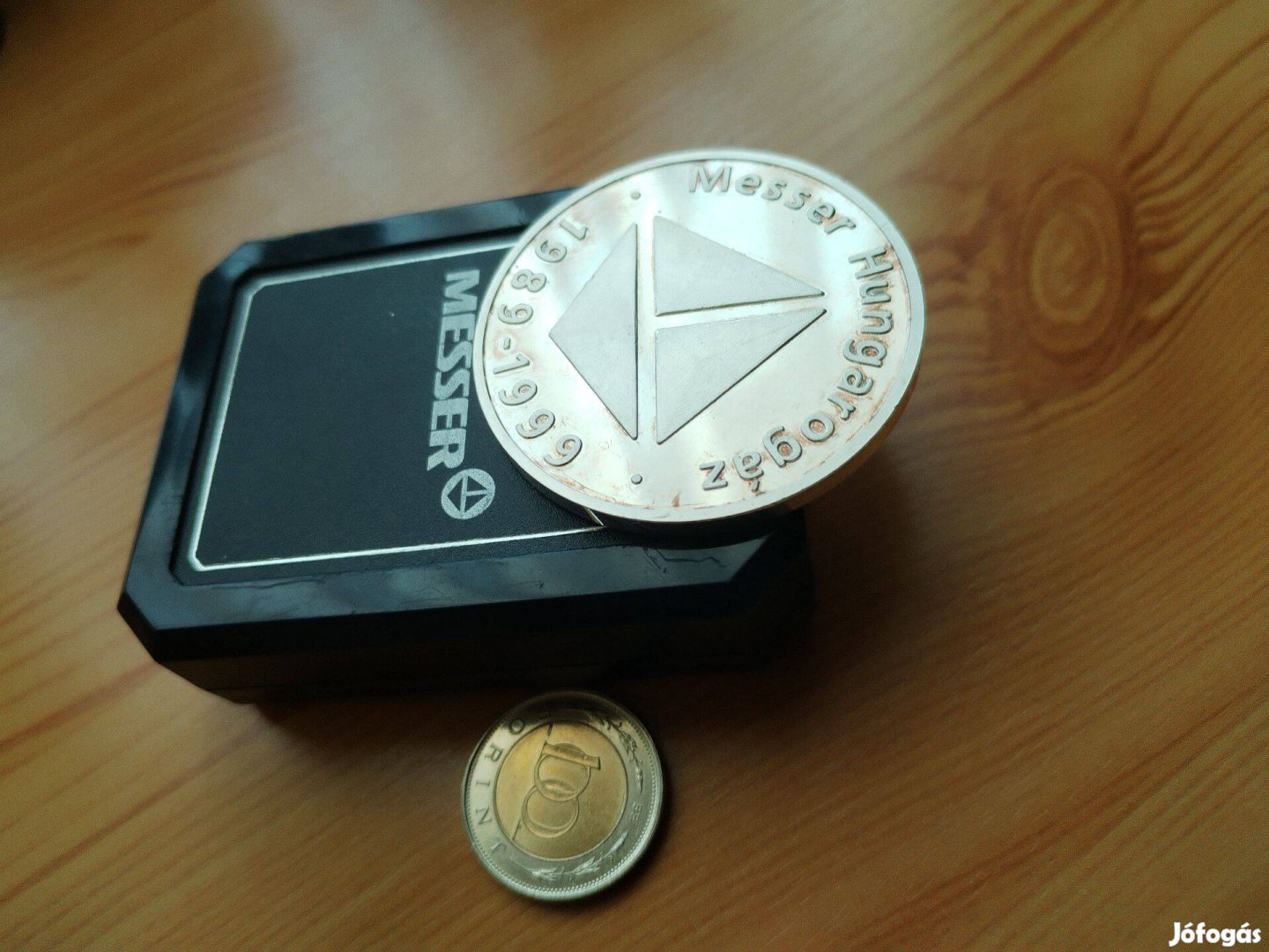 Messer Hungarogáz dobozában ritka 1989-1999 jubileumi érem