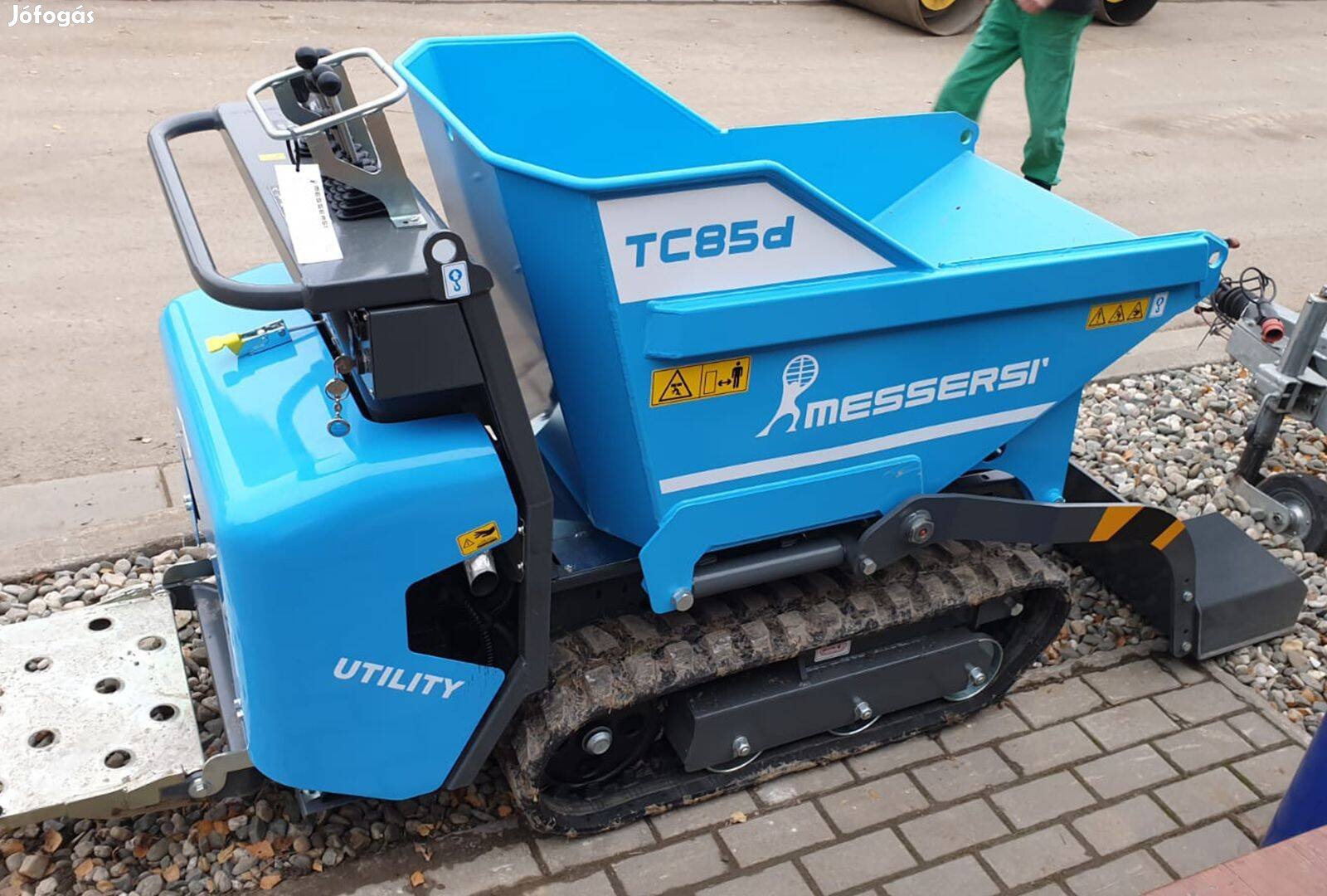 Messersi TC85D minidömper, motorostalicska eladó