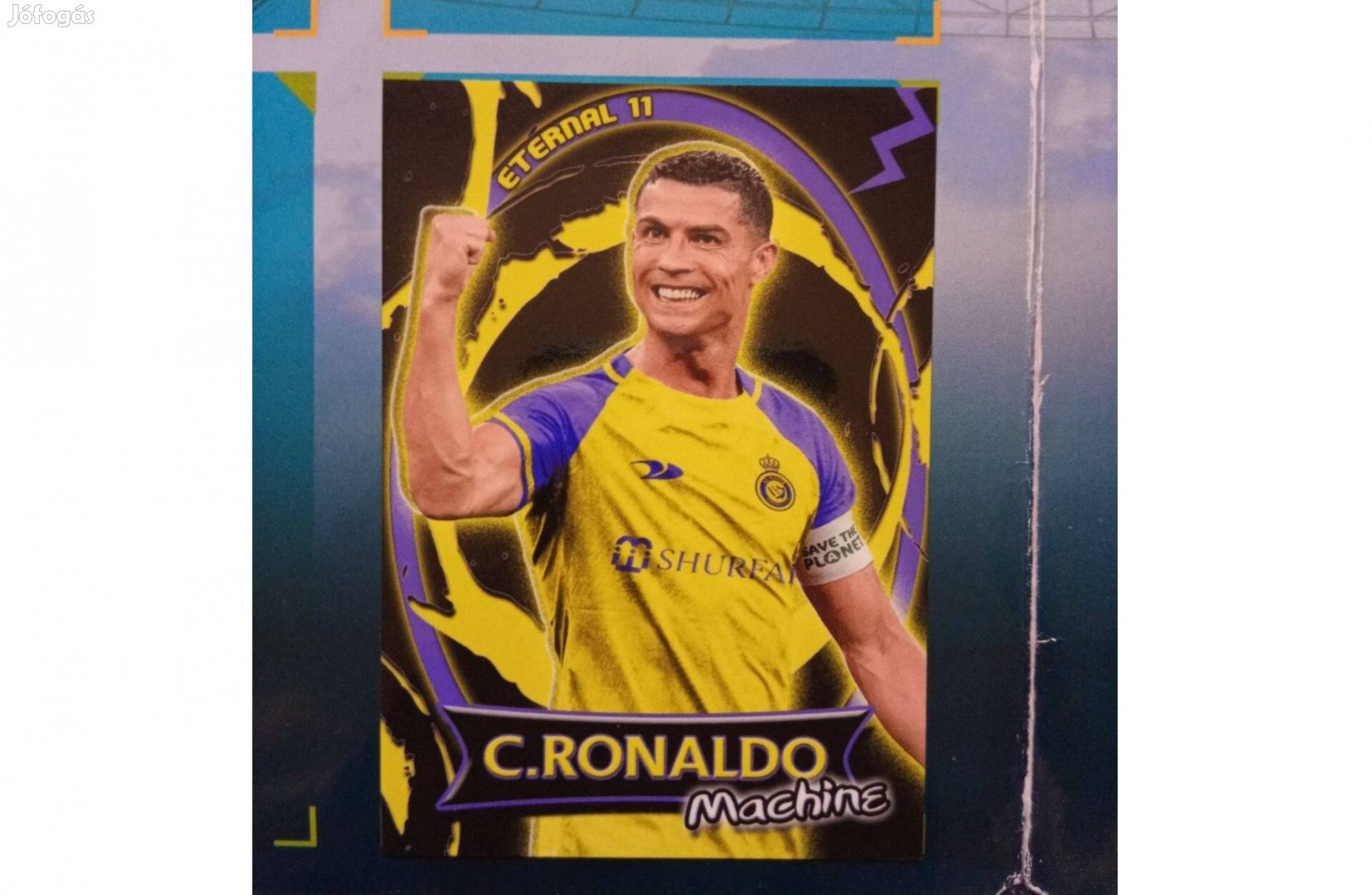Messi (Inter Miami) és Ronaldo (Al Nassr) rajongói focis kártya