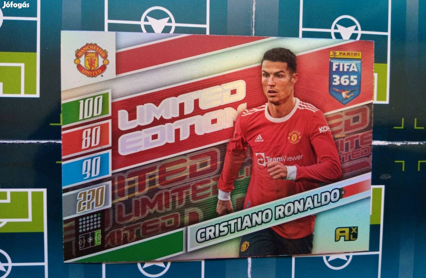 Messi és Ronaldo Panini Fifa 365 XXL limited kártya