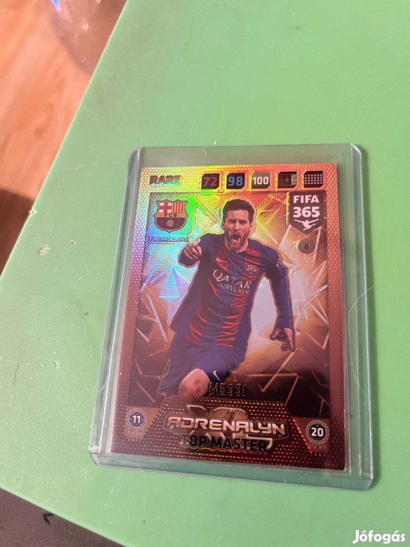 Messi kártya eladó tokkal