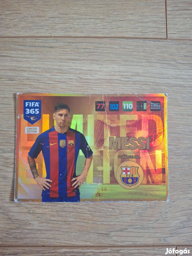 Messi limited edition XXL focis kártya