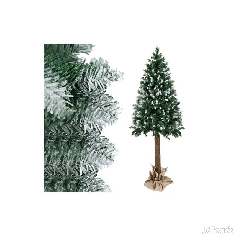 Mesterséges Fenyő Karácsonyfa Havas Ágakkal 180 cm 2 az 1-ben + Állv