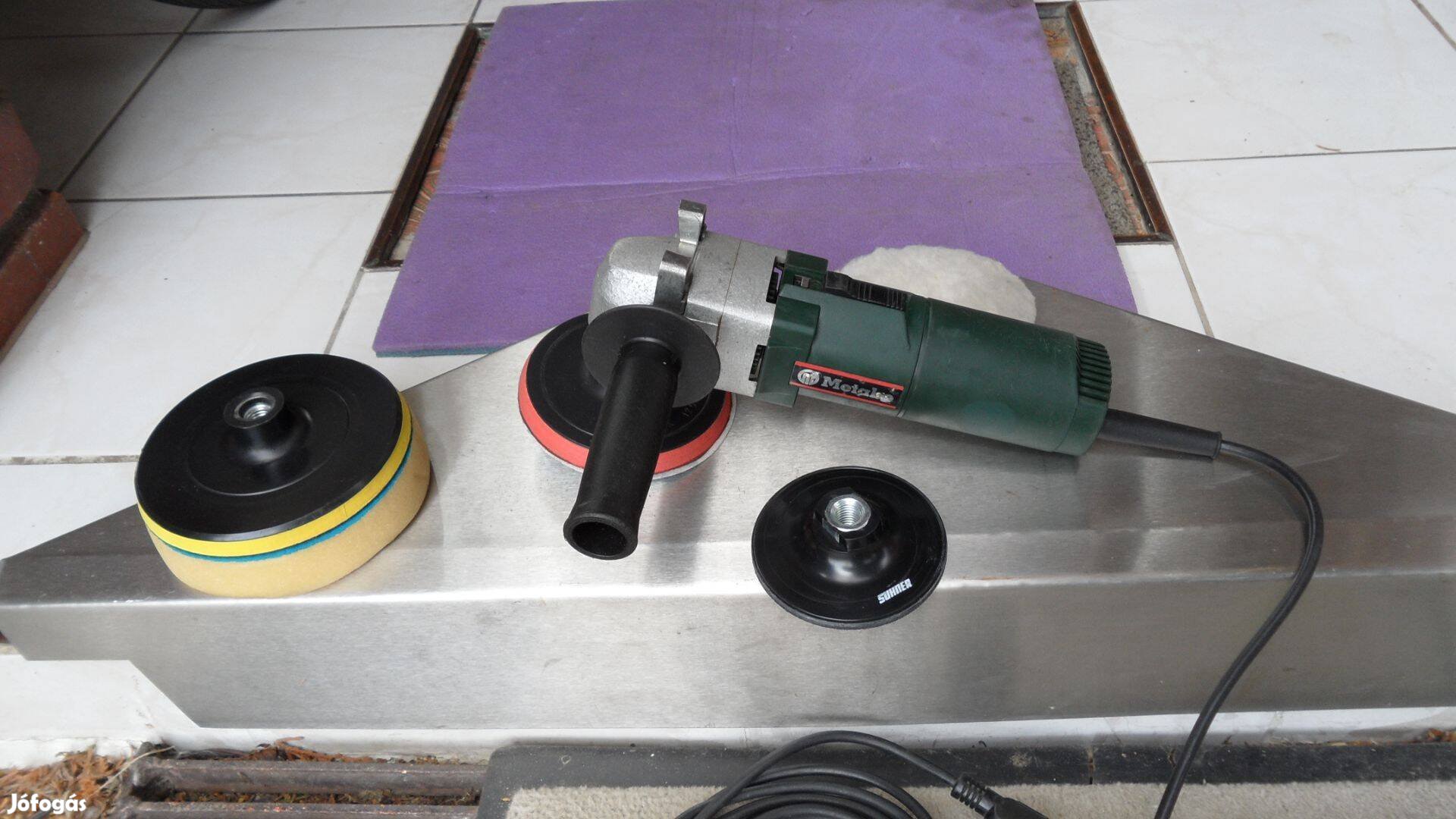 Metabo 150 mm polírozó sarok csiszoló fordulatszab. flex Makita papír