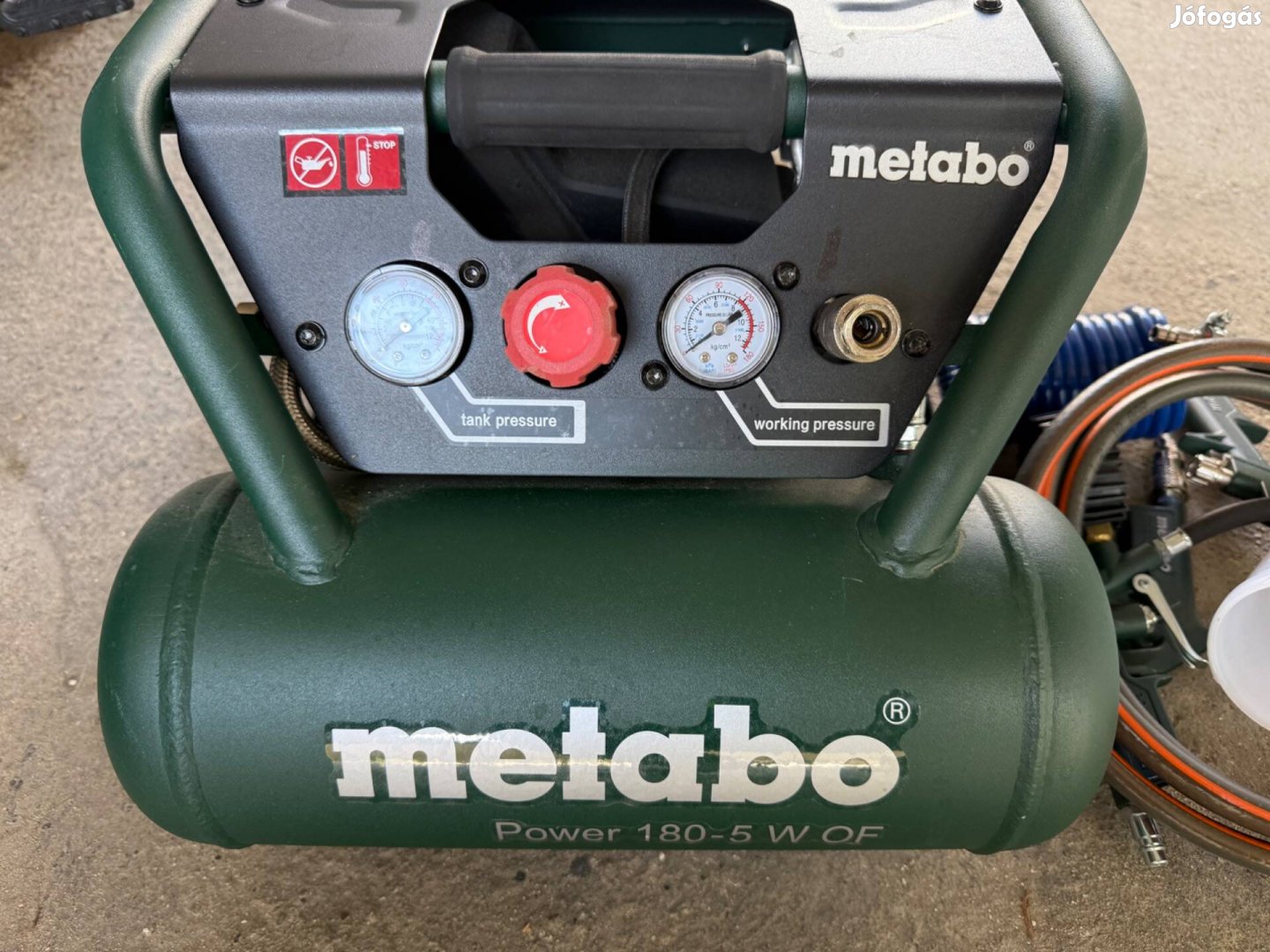 Metabo 180-5 W OF 1100W kompresszor - szinte új állapotban