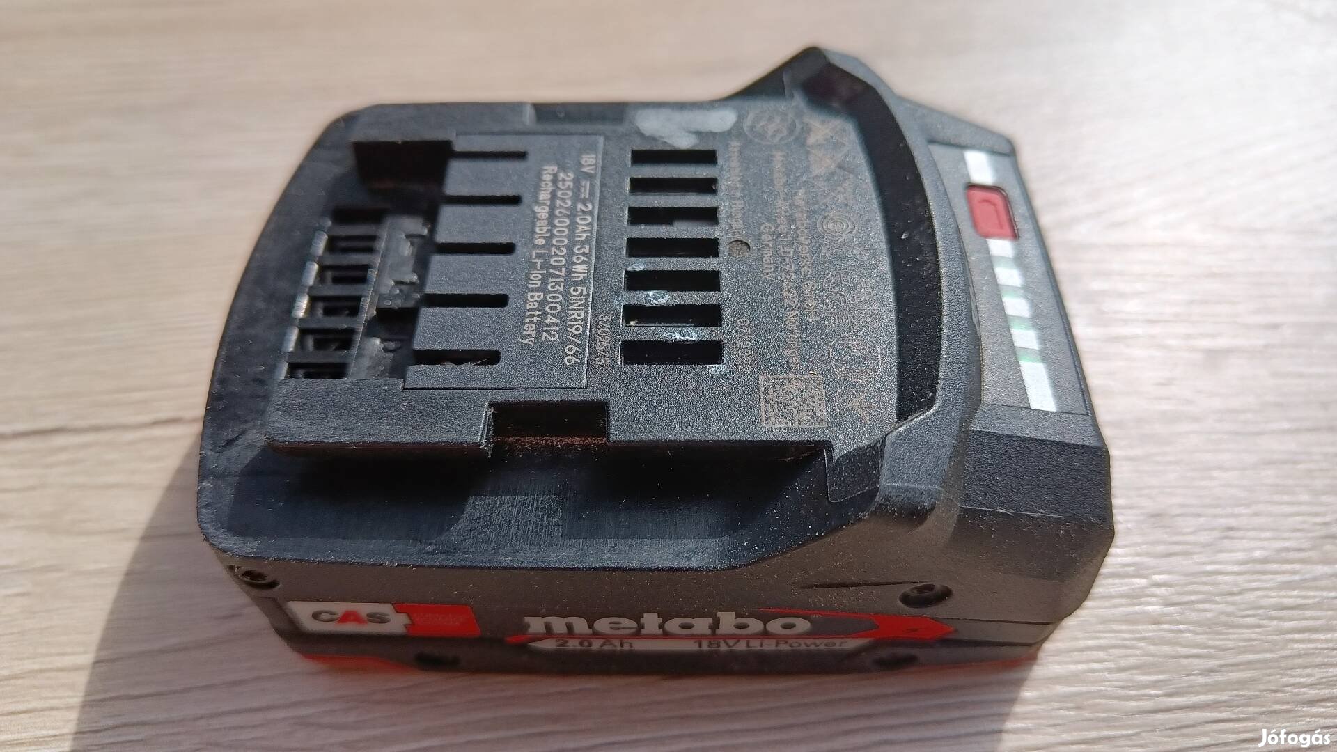Metabo 18V 2Ah akku akkumulátor garanciális