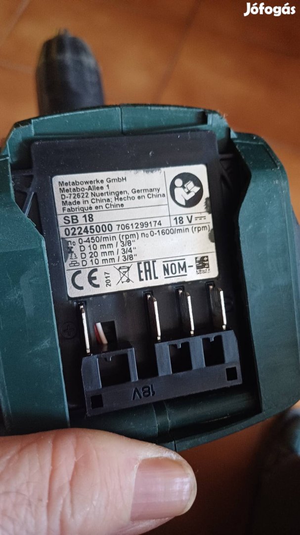 Metabo 18V ütvefúró csavarozó 
