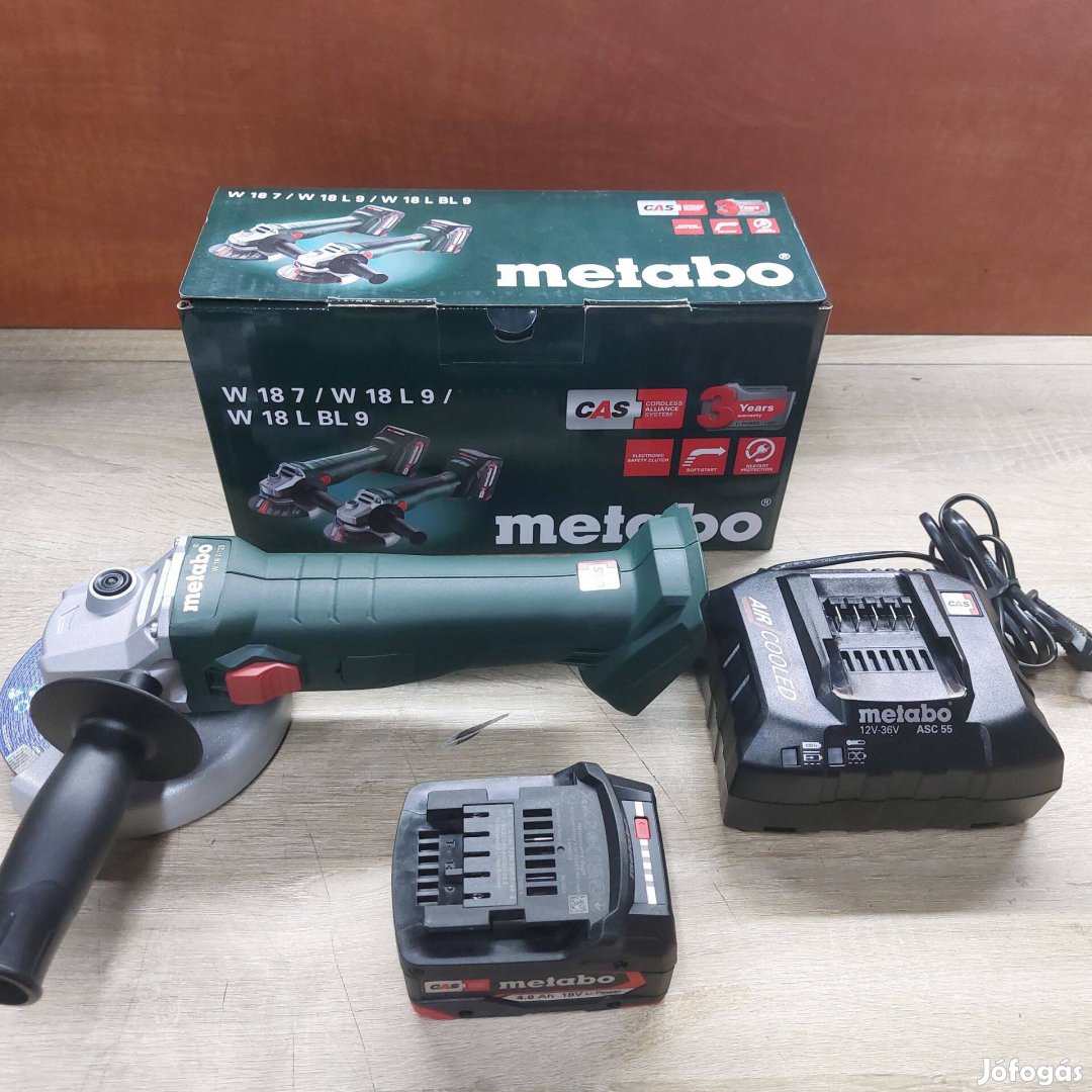 Metabo Akkus sarokcsiszoló W 18 7-125