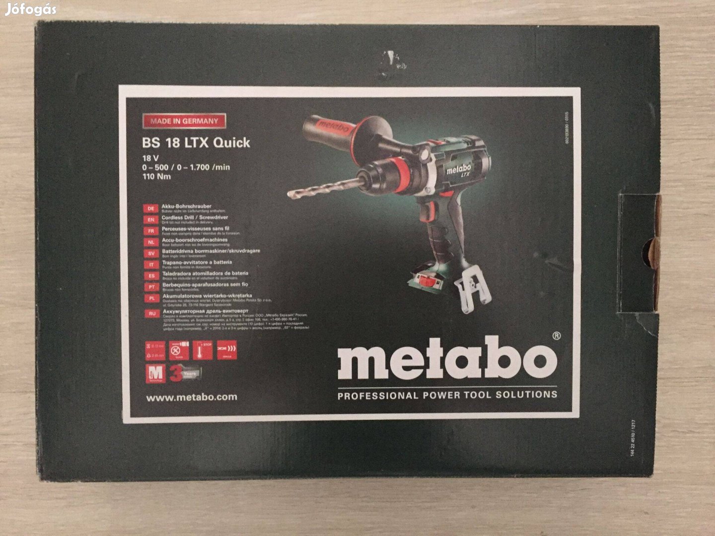 Metabo BS 18 Ltx Quick Akkus fúró-csavarbehajtó 18V 4,0Ah (akku-töltő