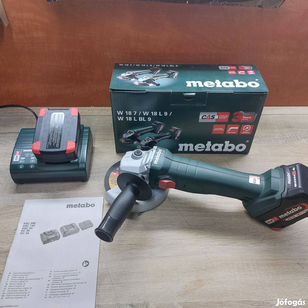 Metabo W 18 7-125 Akkus sarokcsiszoló