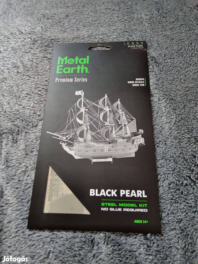 Metal Earth Black Pearl / Fekete Gyöngy fémmakett