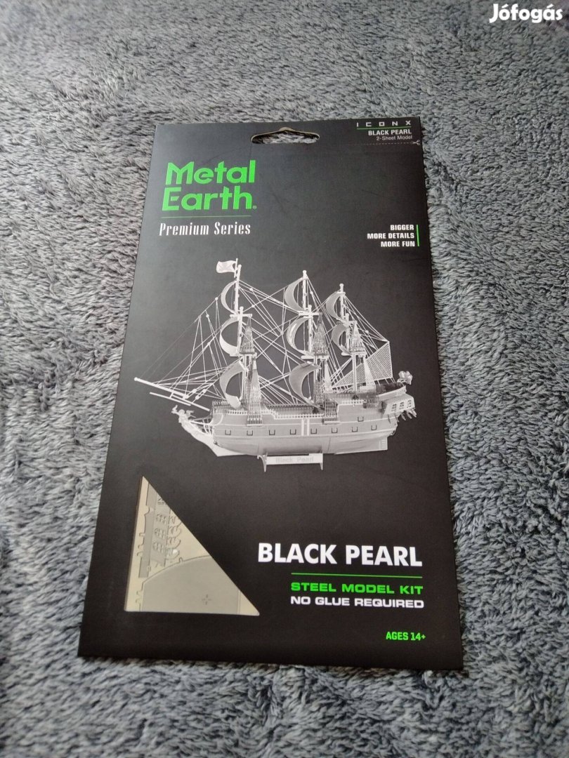 Metal Earth - Black Pearl/ Fekete Gyöngy fémmakett