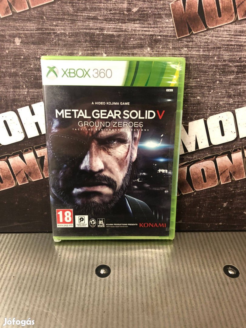 Metal Gear Solid V Ground Zeroes Vadiúj,Bontatlan Xbox 360