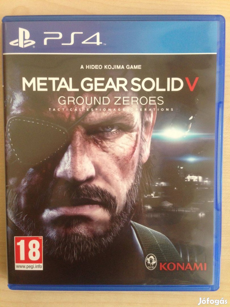 Metal Gear Solid V Ground Zeroes ps4-PS5 játék eladó-csere "