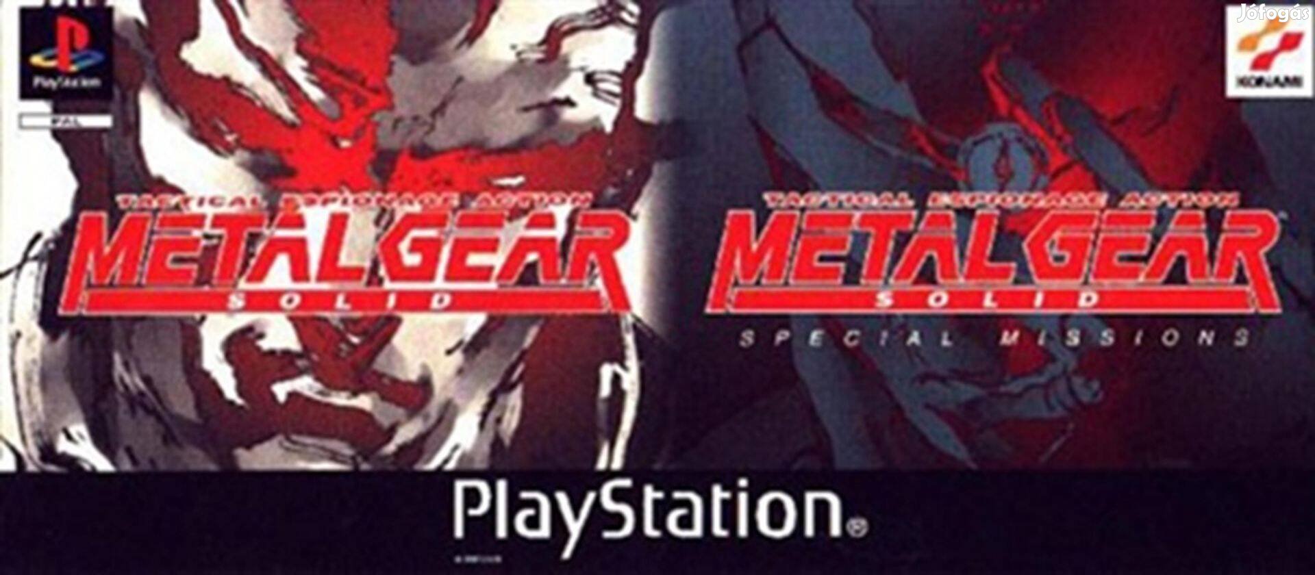 Metal Gear Solid + Metal Gear Solid Special Missions, Mint PS1 játék