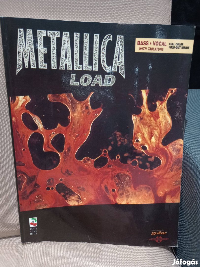 Metallica Load basszusgitár kottafüzet; kotta és tabulatúra eladó