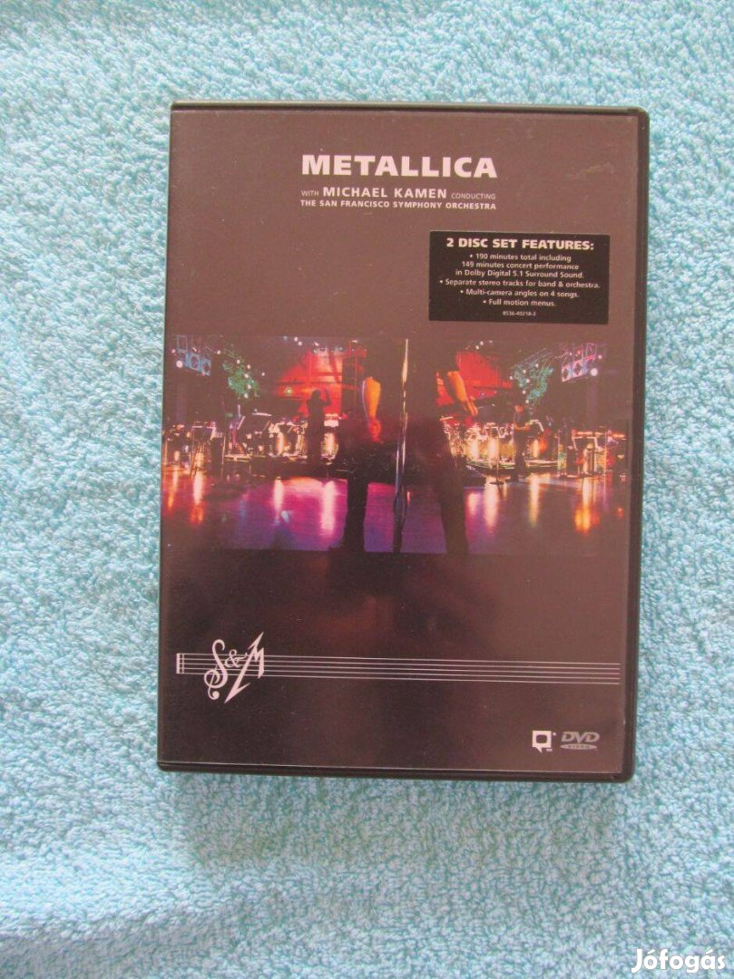 Metallica S&M dupla dvd újszerű állapotban