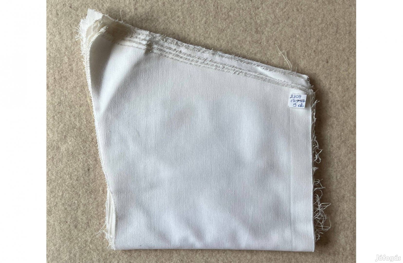 Méteráru, textil szövet fehér 9 db