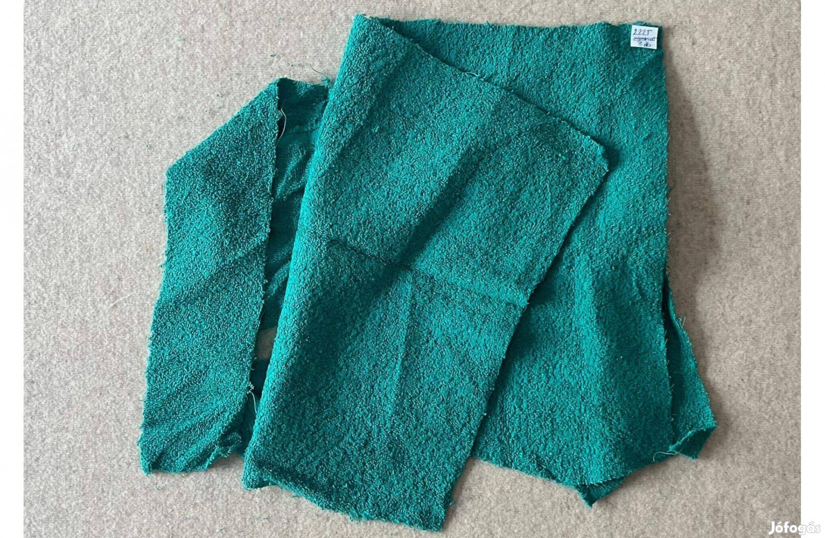 Méteráru textil frottír sötétzöld csomag