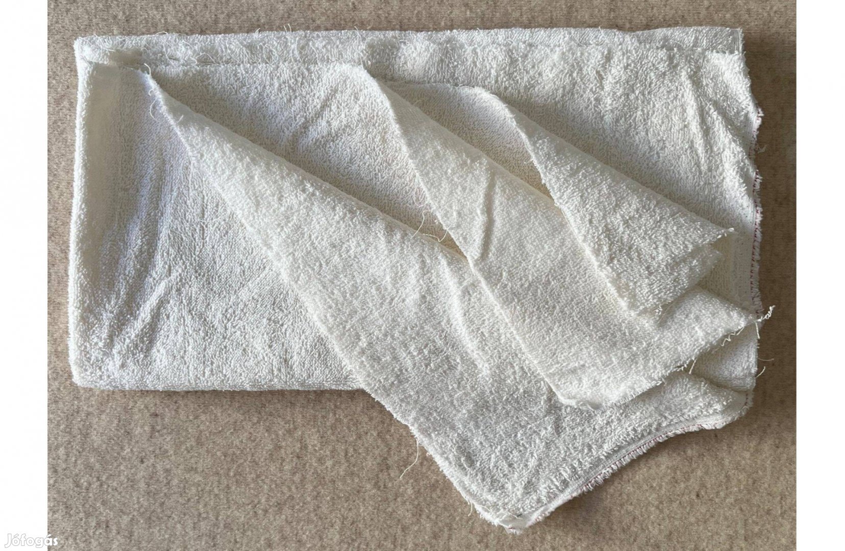 Méteráru textil frottír törtfehér