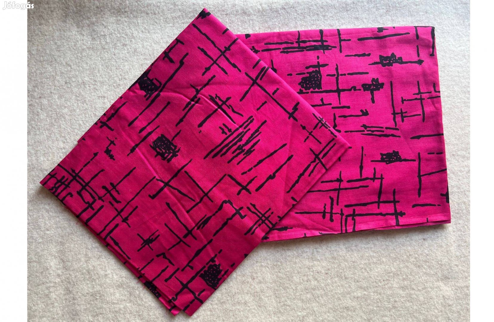 Méteráru textil (karton) pink, fekete 2 db