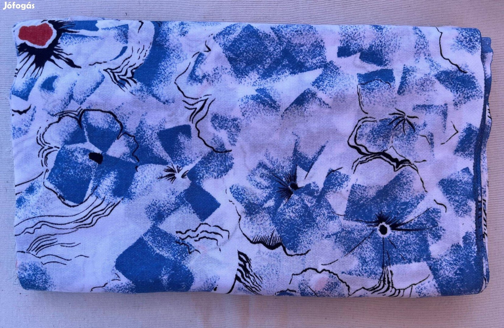 Méteráru textil (vékony szövet) kék pipacs 15 db