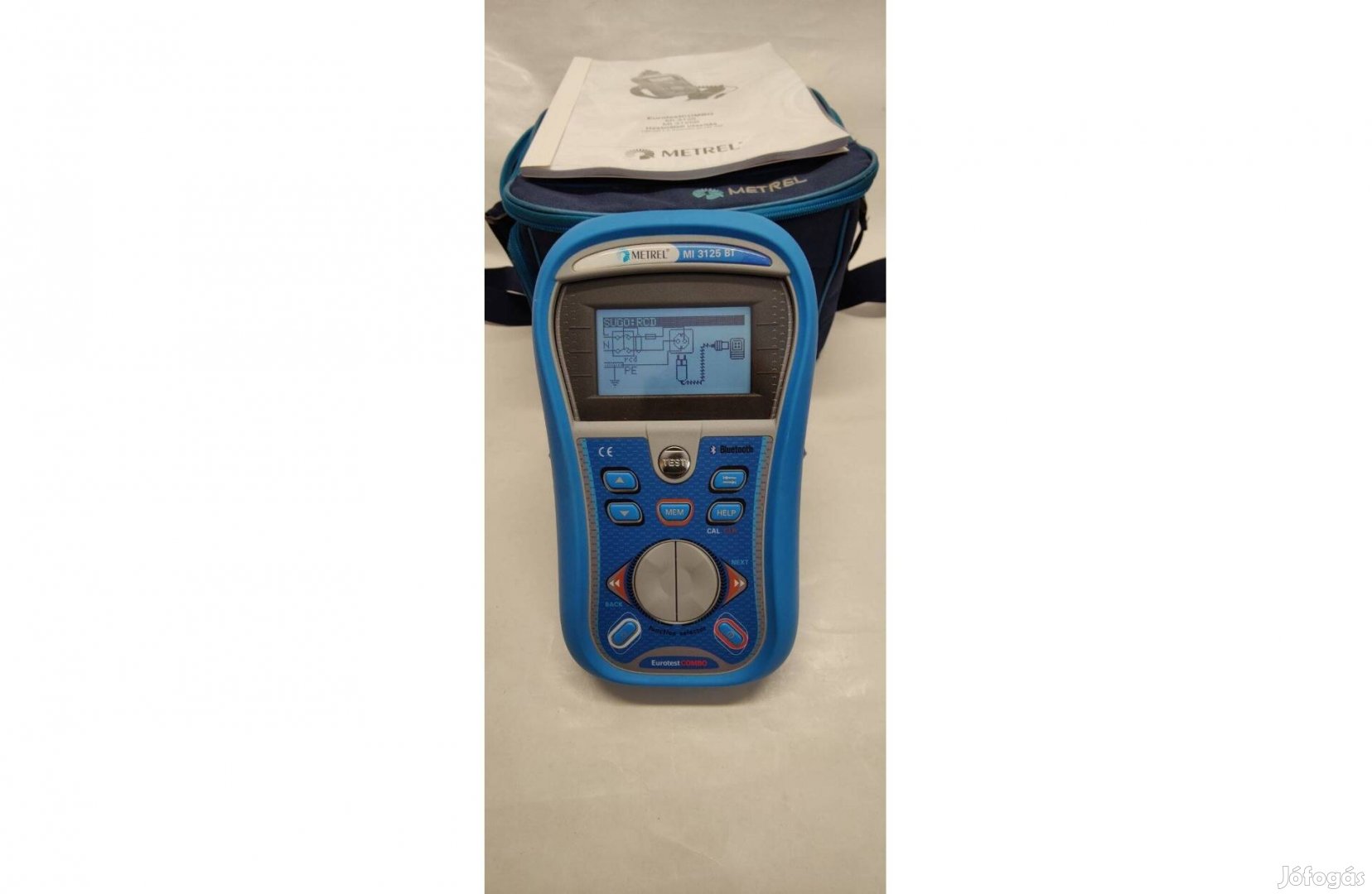 Metrel MI3125BT Eurotest + A1532 EVSE adapter, nem Fluke, Megger