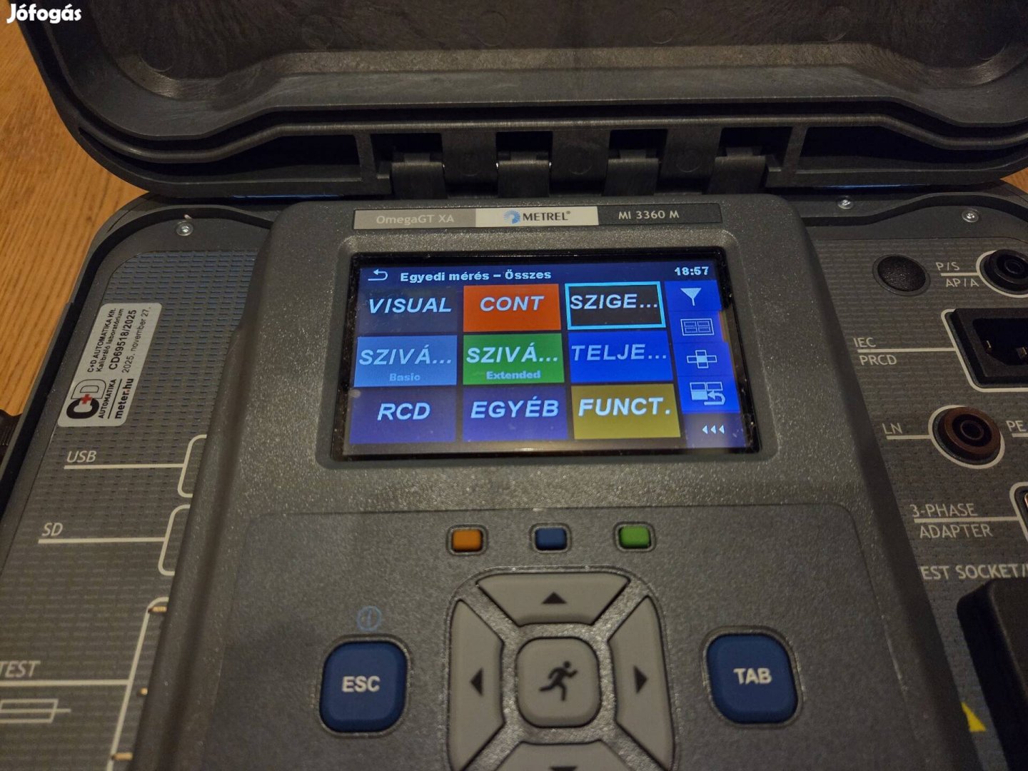 Metrel MI3360 M Omega VDE Készülék vizsgáló, orvosi tech.