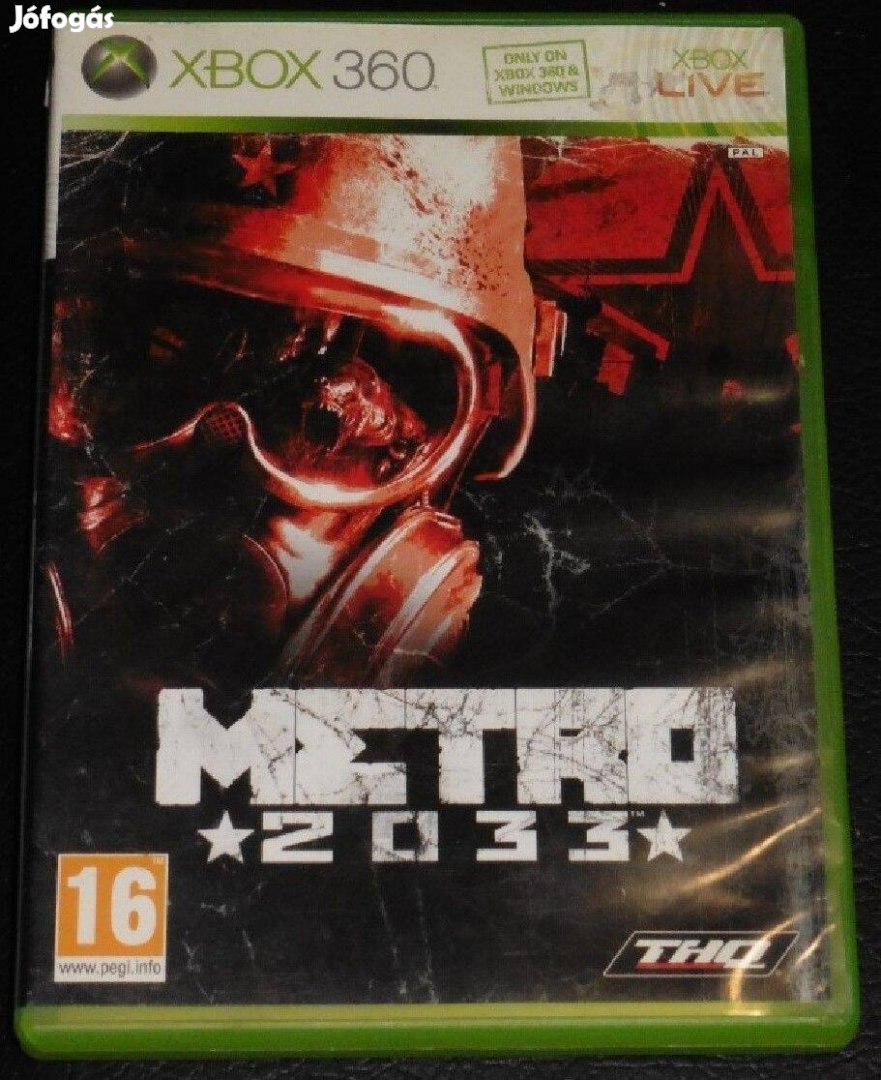 Metro 1. - 2033 (Túlélő Horror) Gyári Xbox 360 Játék akár féláron