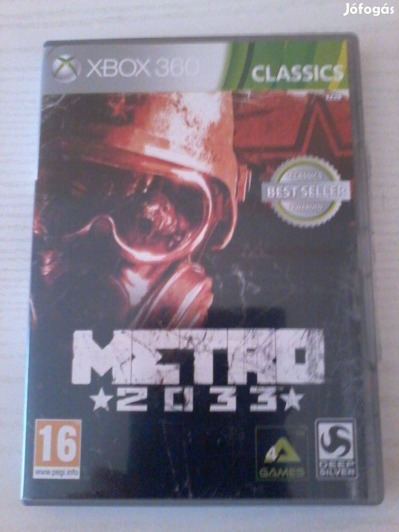 Metro 2033 Xbox 360 játék eladó.(nem postázom)