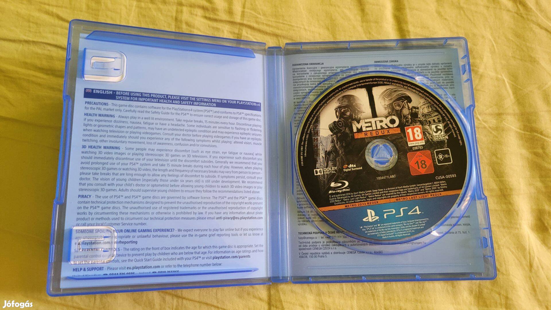Metro Redux PS4 Játék Playstation 4 konzolra