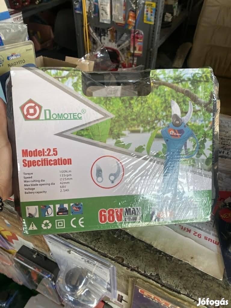 Metszőolló akkus 2akkisval 68v os bontatlan