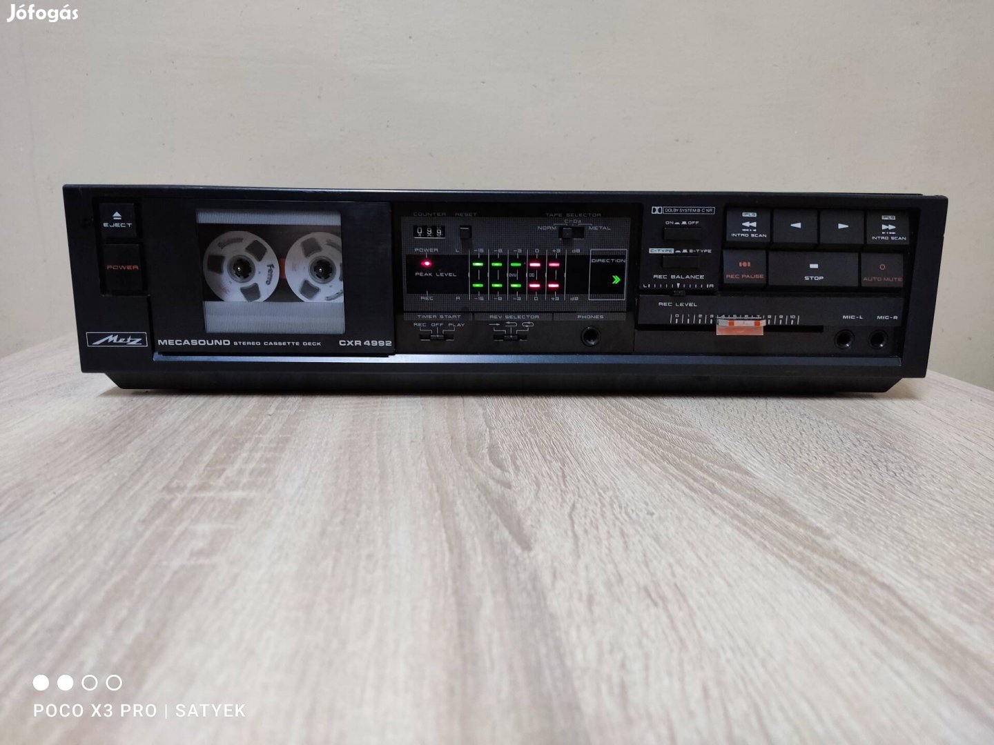 Metz CXR-4992 ( Akai-HX-R40) autoreverse hifi magnó deck