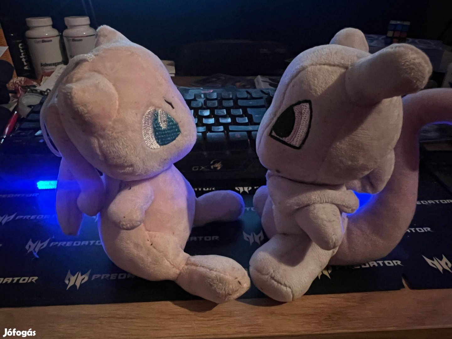 Mew és Mewtwo pokémon plüss - egyben